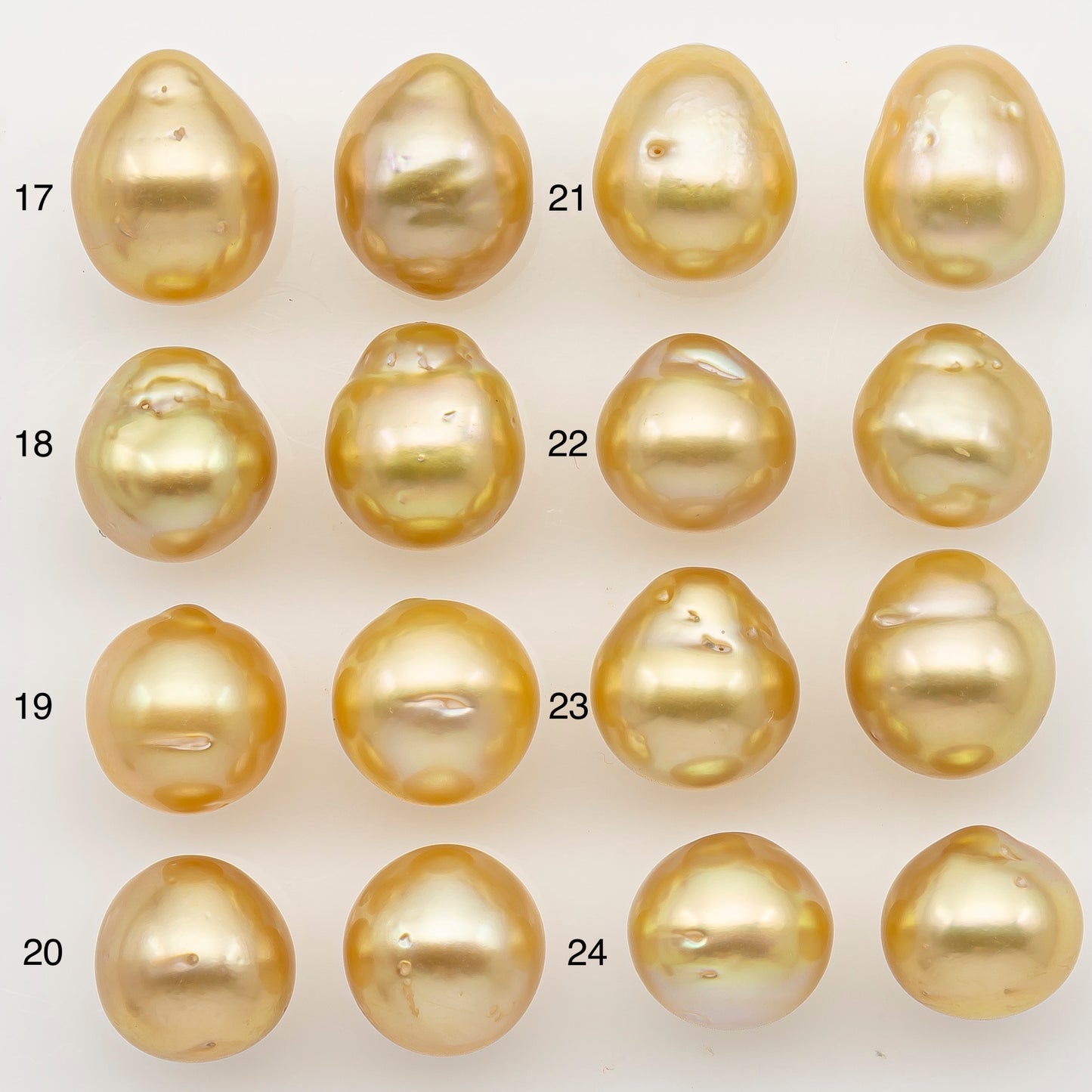 10-11mm Matched Pair South Sea Pearl, Undrilled with Natural Color and Minor Blemishes for Jewelry Making, SKU # 3374GS