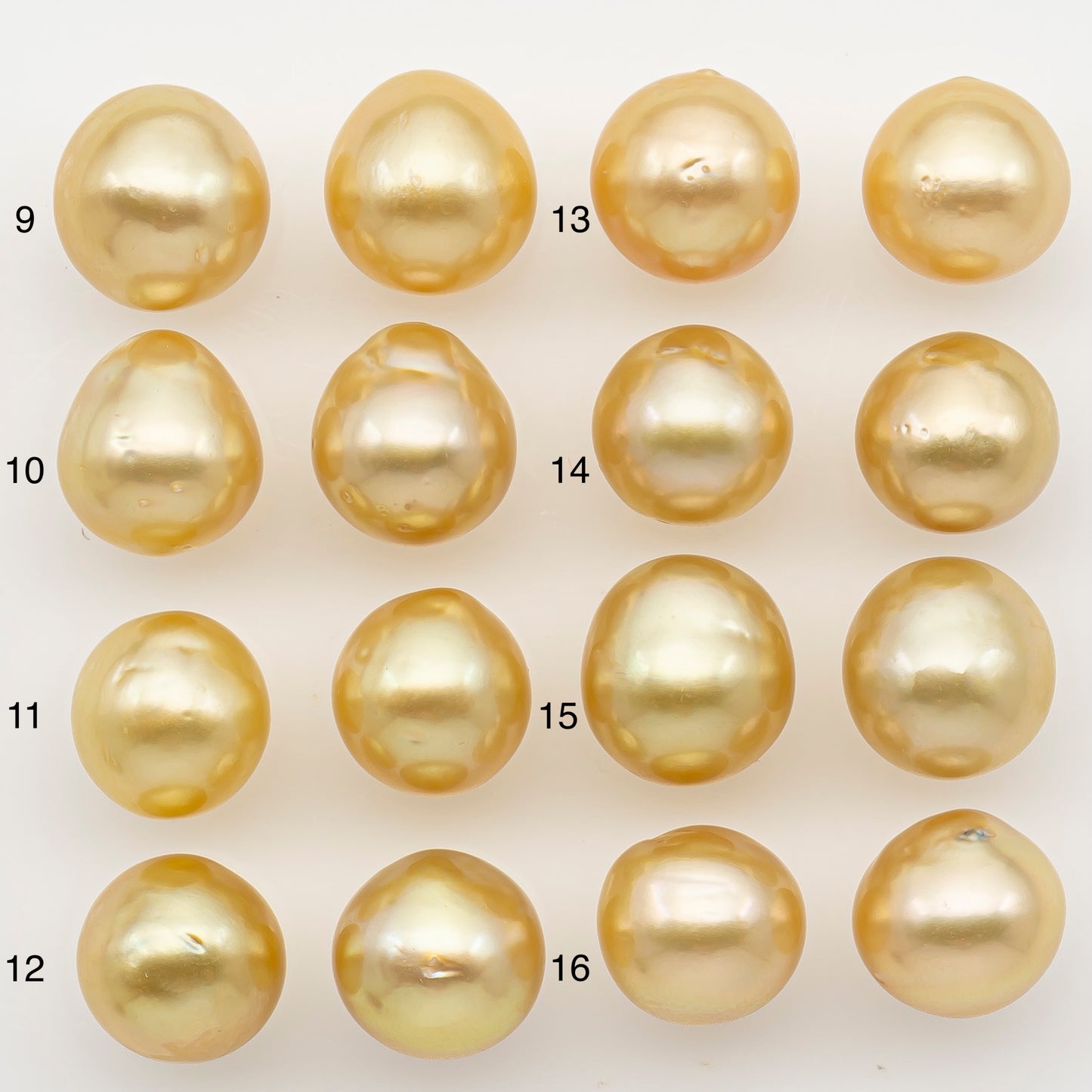 10-11mm Matched Pair South Sea Pearl, Undrilled with Natural Color and Minor Blemishes for Jewelry Making, SKU # 3375GS