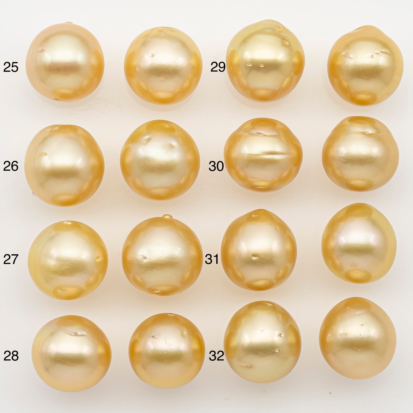 10-11mm Matched Pair South Sea Pearl, Undrilled with Natural Color and Minor Blemishes for Jewelry Making, SKU # 3375GS