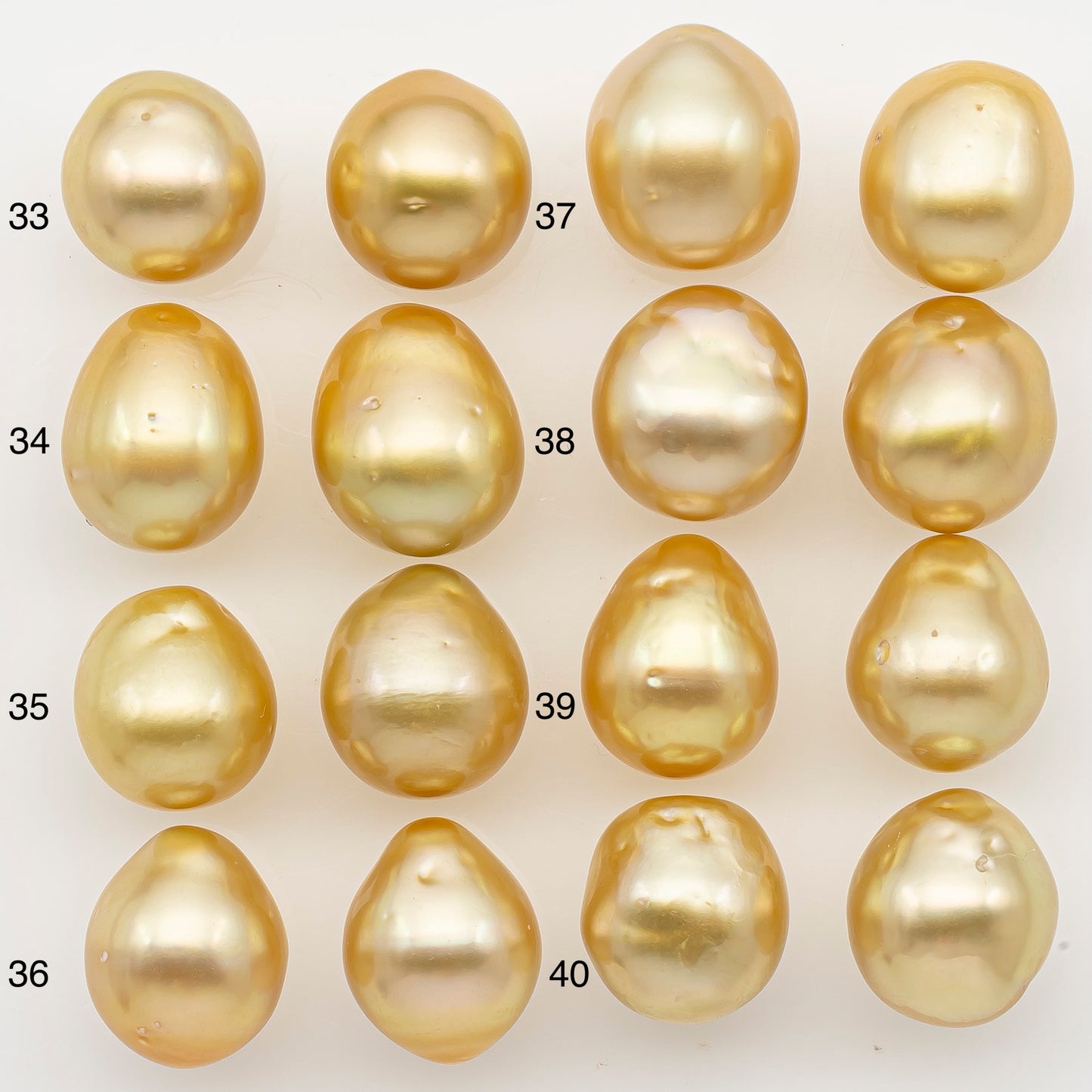 10-11mm Matched Pair South Sea Pearl, Undrilled with Natural Color and Minor Blemishes for Jewelry Making, SKU # 3375GS