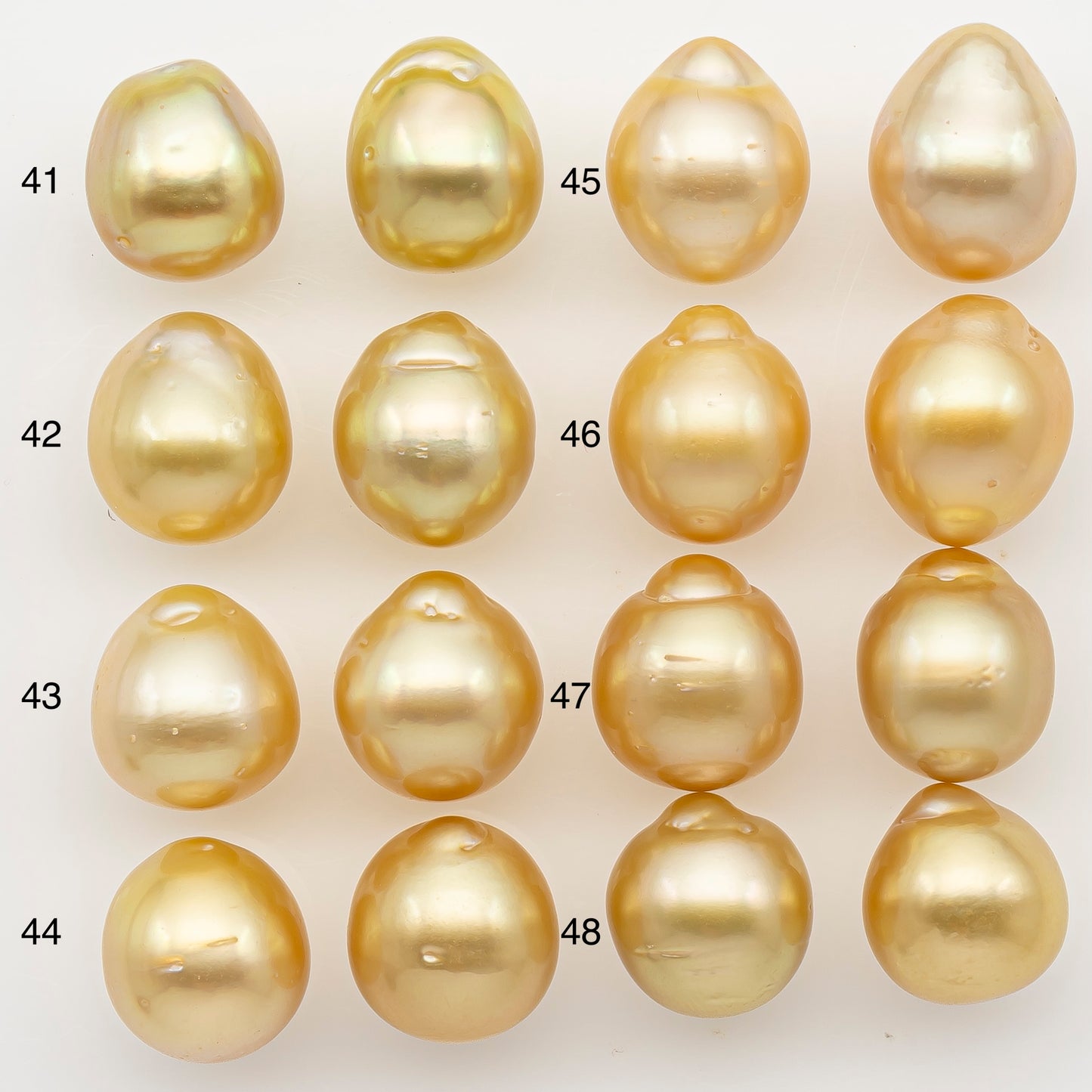 10-11mm Matched Pair South Sea Pearl, Undrilled with Natural Color and Minor Blemishes for Jewelry Making, SKU # 3375GS