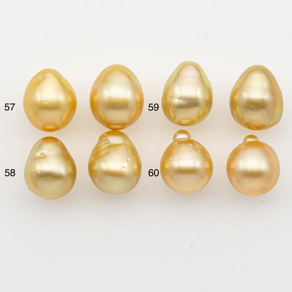 10-11mm Matched Pair South Sea Pearl, Undrilled with Natural Color and Minor Blemishes for Jewelry Making, SKU # 3375GS