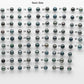 8-9mm  Matching Pair Near Round Tahitian Pearl Undrilled with High and Minor Blemish, For Making Earring, SKU # 2034TH