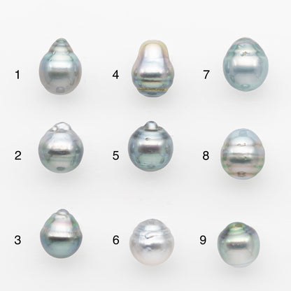 9-10mm Tahitian Pearl, Loose Undrilled with High Luster and Blemishes for Jewelry Making, SKU # 2956TH