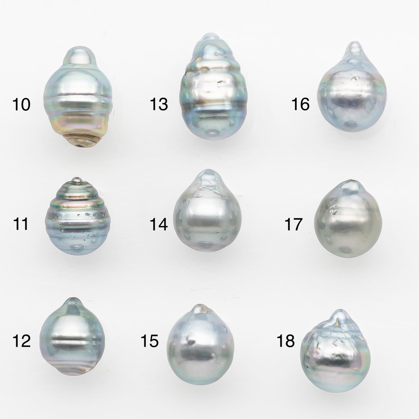 9-10mm Tahitian Pearl, Loose Undrilled with High Luster and Blemishes for Jewelry Making, SKU # 2956TH