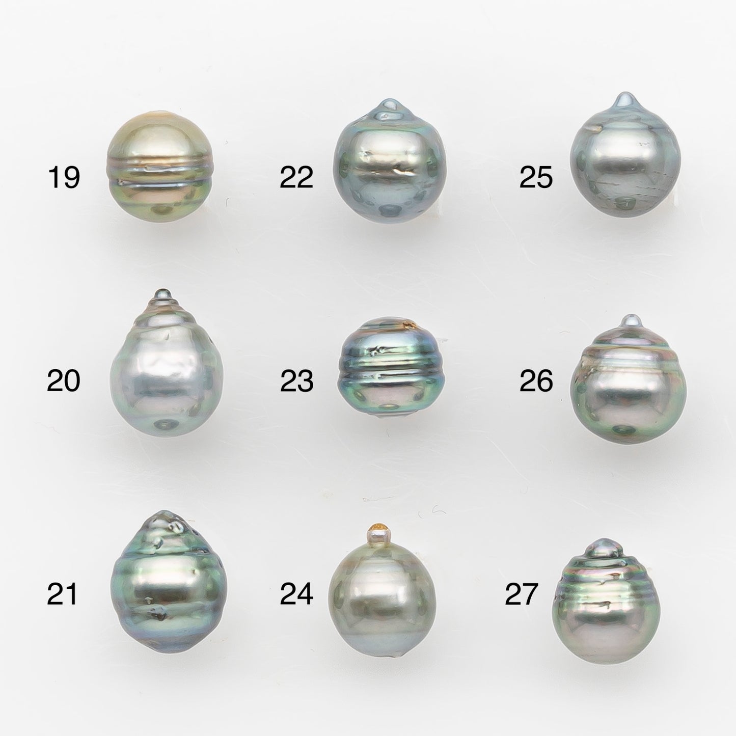 9-10mm Tahitian Pearl, Loose Undrilled with High Luster and Blemishes for Jewelry Making, SKU # 2956TH