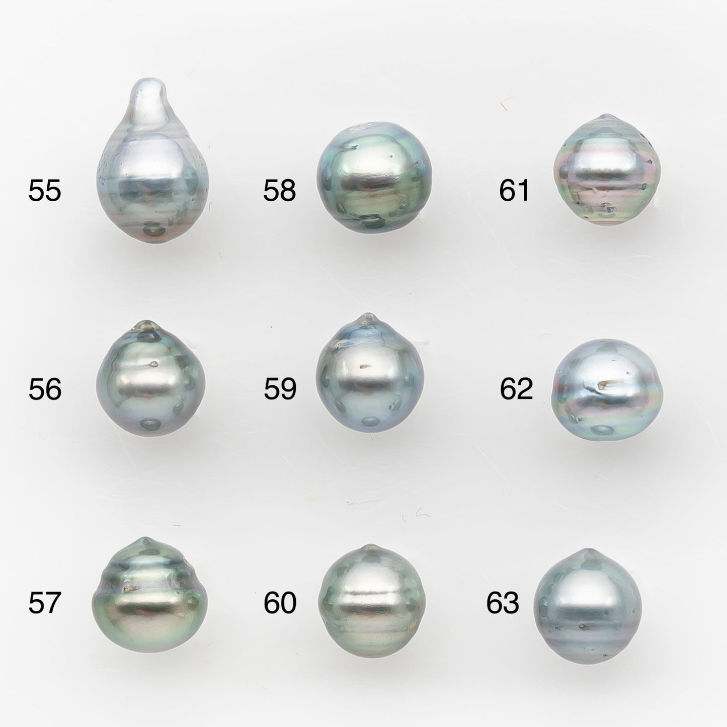 9-10mm Tahitian Pearl, Loose Undrilled with High Luster and Blemishes for Jewelry Making, SKU # 2956TH