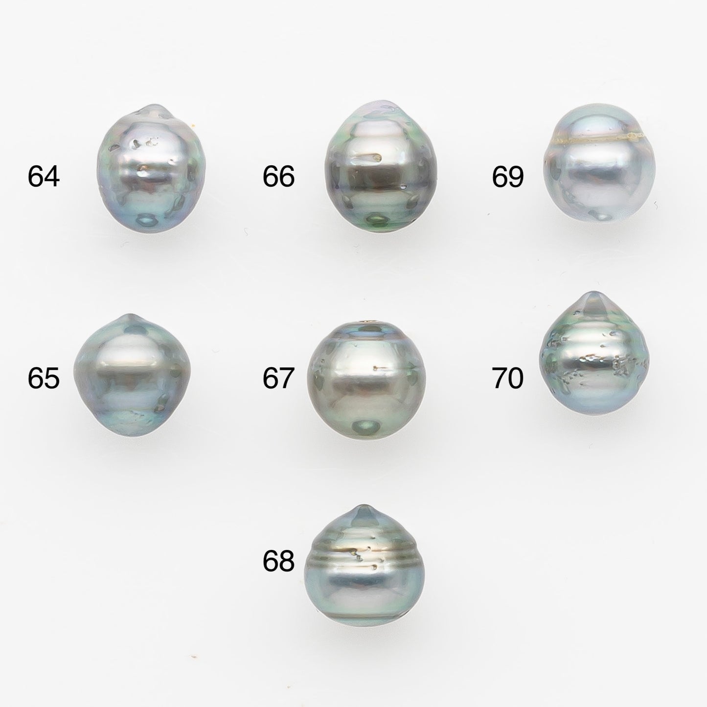 9-10mm Tahitian Pearl, Loose Undrilled with High Luster and Blemishes for Jewelry Making, SKU # 2956TH