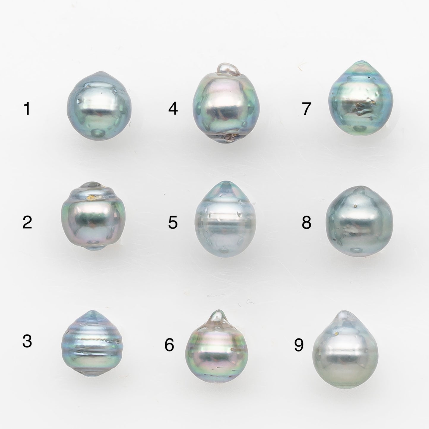 9-10mm Tahitian Pearl, Loose Undrilled with High Luster and Blemishes for Jewelry Making, SKU # 2957TH