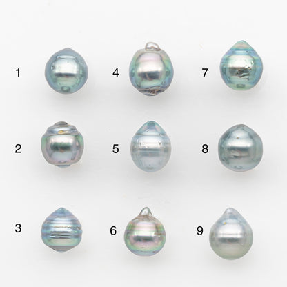 9-10mm Tahitian Pearl, Loose Undrilled with High Luster and Blemishes for Jewelry Making, SKU # 2957TH