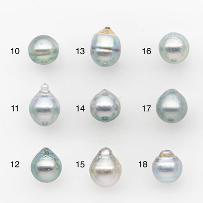 9-10mm Tahitian Pearl, Loose Undrilled with High Luster and Blemishes for Jewelry Making, SKU # 2957TH