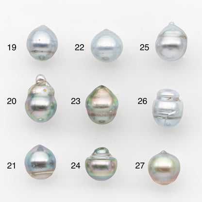 9-10mm Tahitian Pearl, Loose Undrilled with High Luster and Blemishes for Jewelry Making, SKU # 2957TH