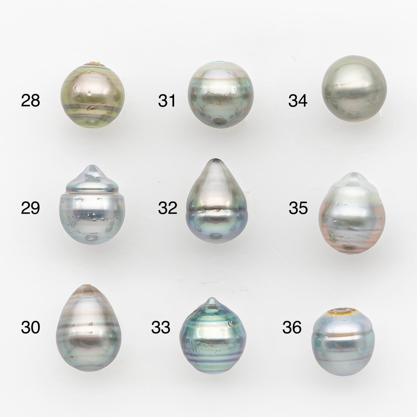 9-10mm Tahitian Pearl, Loose Undrilled with High Luster and Blemishes for Jewelry Making, SKU # 2957TH