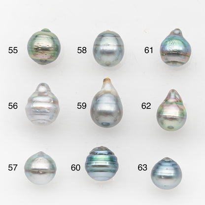 9-10mm Tahitian Pearl, Loose Undrilled with High Luster and Blemishes for Jewelry Making, SKU # 2957TH