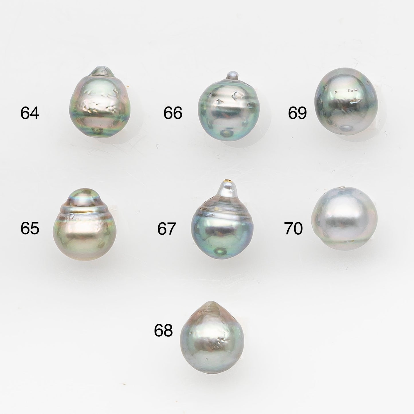 9-10mm Tahitian Pearl, Loose Undrilled with High Luster and Blemishes for Jewelry Making, SKU # 2957TH