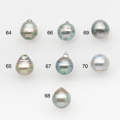 9-10mm Tahitian Pearl, Loose Undrilled with High Luster and Blemishes for Jewelry Making, SKU # 2957TH