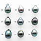 8-9mm Tahitian Pearl Drop with High Luster and Natural Color with Minor Blemishes, Loose Single Piece Undrilled, SKU # 2045TH