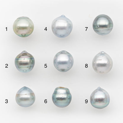 10-11mm Tahitian Pearl, Loose Undrilled with High Luster and Blemishes for Jewelry Making, SKU # 2958TH