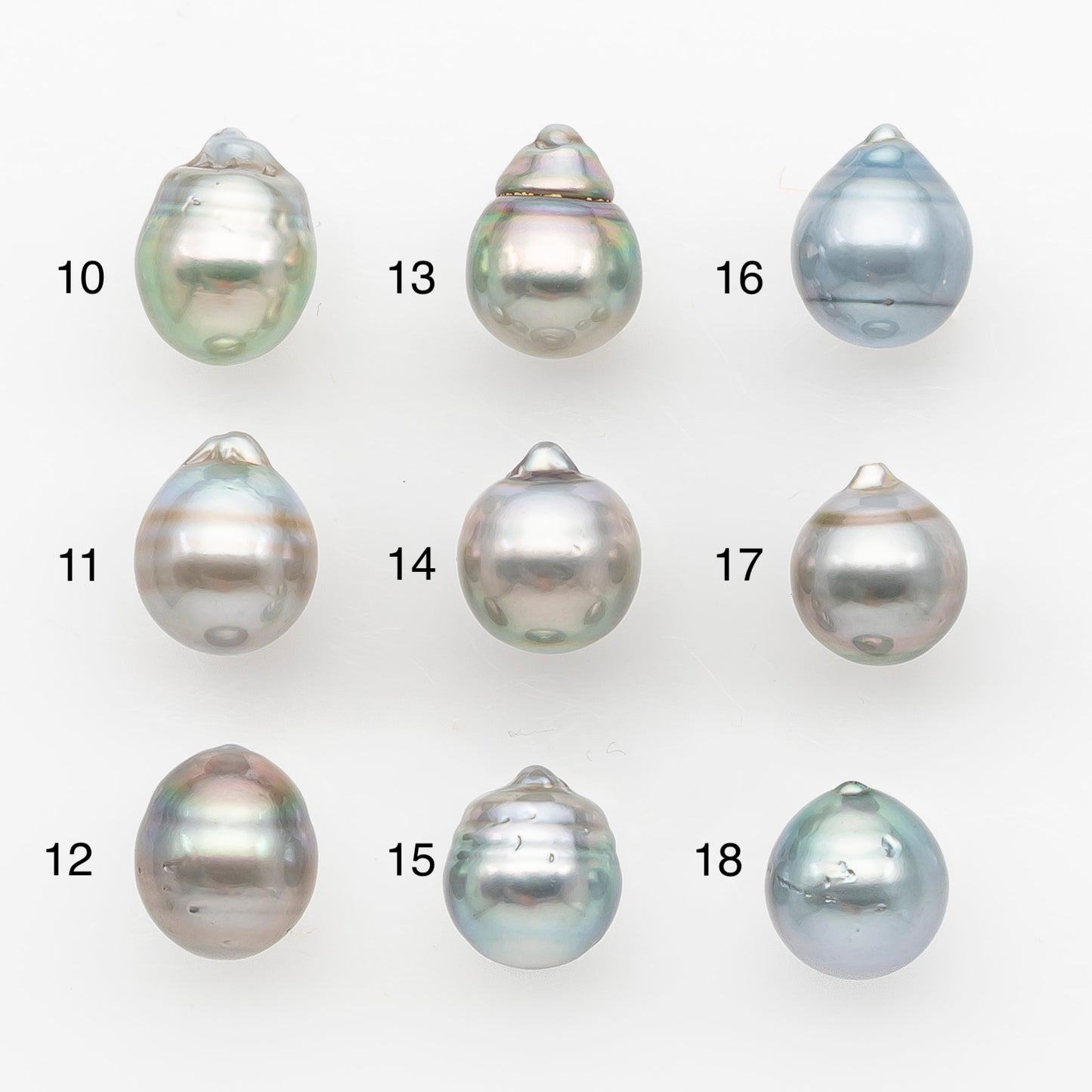 10-11mm Tahitian Pearl, Loose Undrilled with High Luster and Blemishes for Jewelry Making, SKU # 2958TH