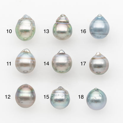 10-11mm Tahitian Pearl, Loose Undrilled with High Luster and Blemishes for Jewelry Making, SKU # 2958TH