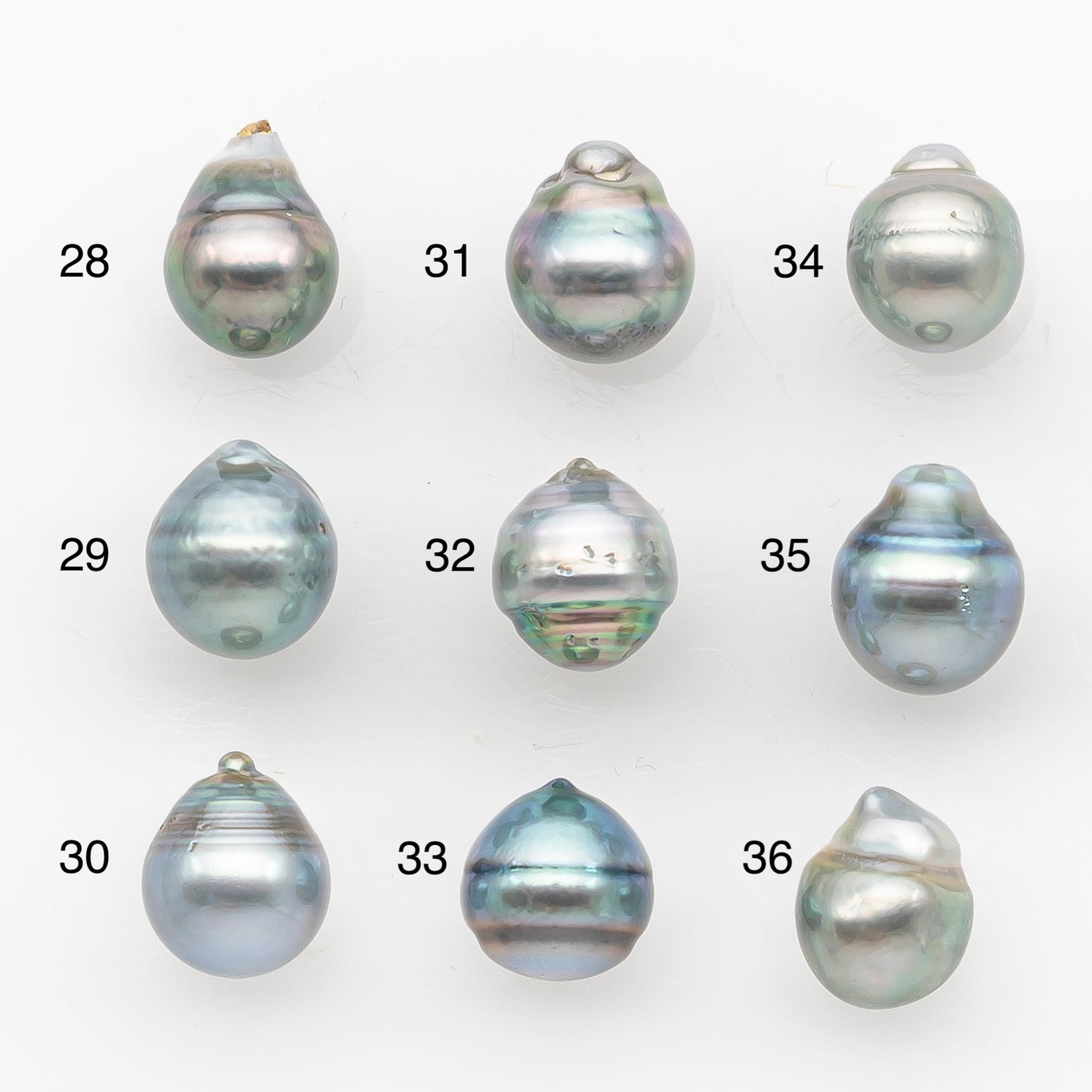 10-11mm Tahitian Pearl, Loose Undrilled with High Luster and Blemishes for Jewelry Making, SKU # 2958TH
