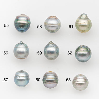 10-11mm Tahitian Pearl, Loose Undrilled with High Luster and Blemishes for Jewelry Making, SKU # 2958TH