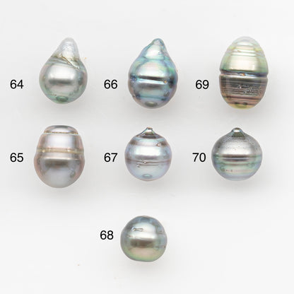 10-11mm Tahitian Pearl, Loose Undrilled with High Luster and Blemishes for Jewelry Making, SKU # 2958TH