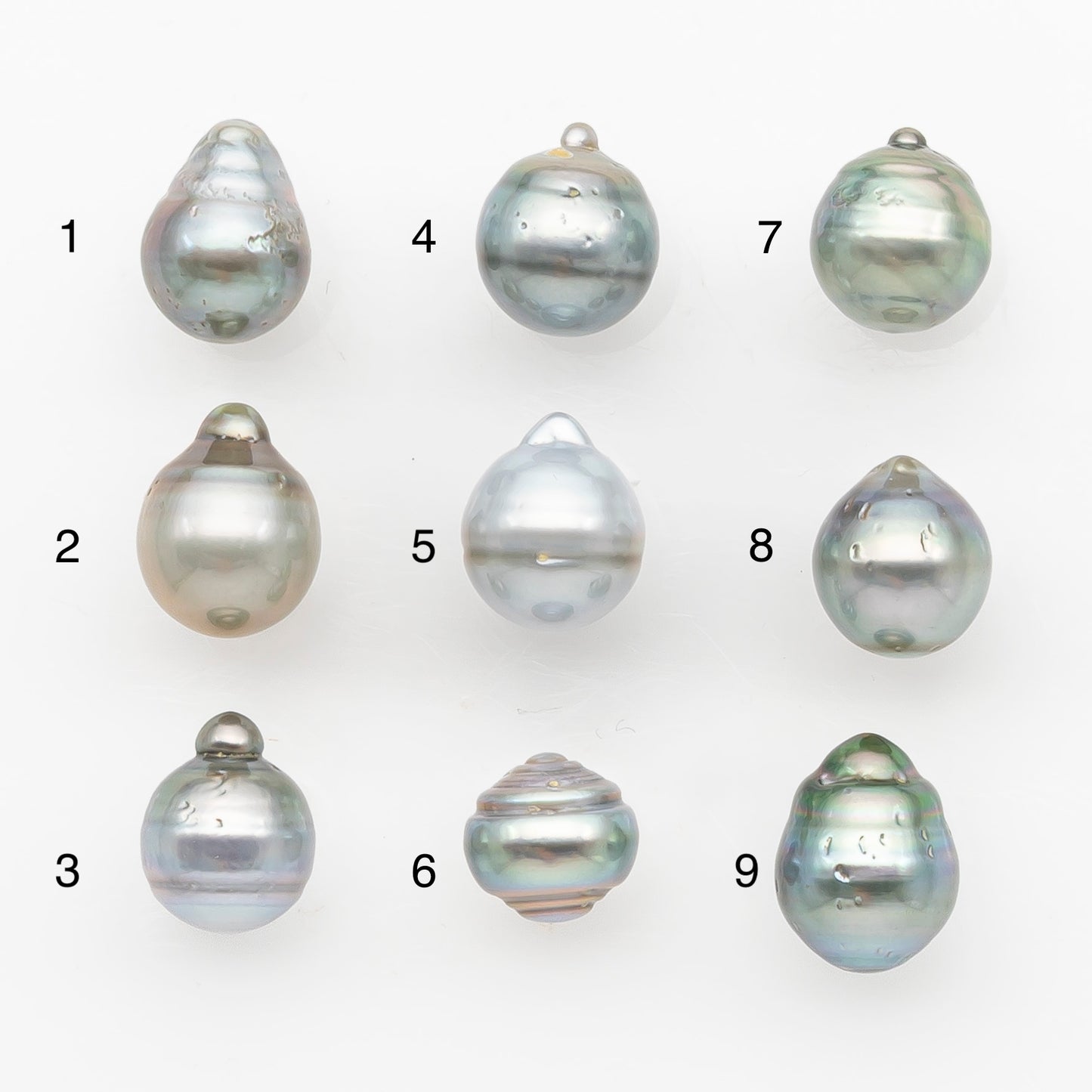 10-11mm Tahitian Pearl, Loose Undrilled with High Luster and Blemishes for Jewelry Making, SKU # 2959TH