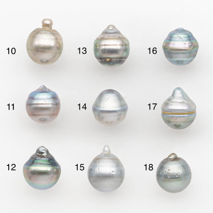 10-11mm Tahitian Pearl, Loose Undrilled with High Luster and Blemishes for Jewelry Making, SKU # 2959TH