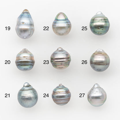 10-11mm Tahitian Pearl, Loose Undrilled with High Luster and Blemishes for Jewelry Making, SKU # 2959TH