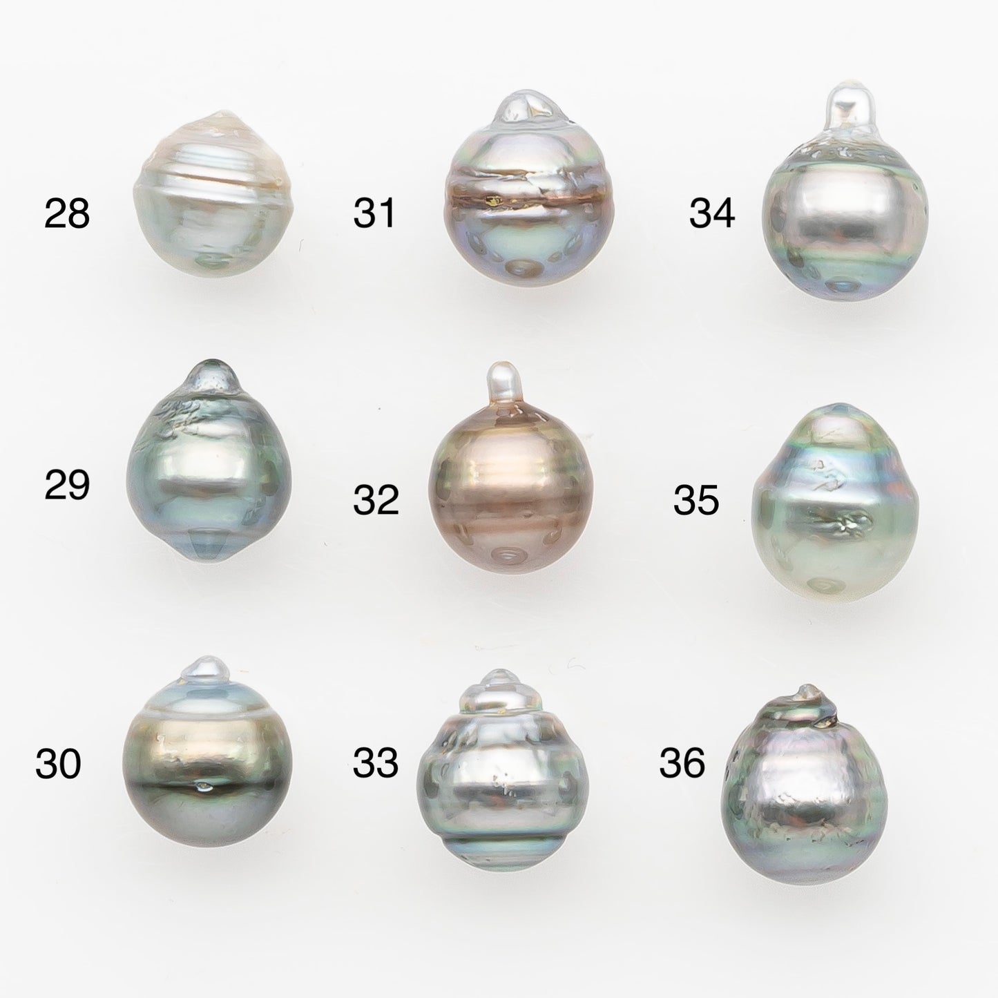 10-11mm Tahitian Pearl, Loose Undrilled with High Luster and Blemishes for Jewelry Making, SKU # 2959TH