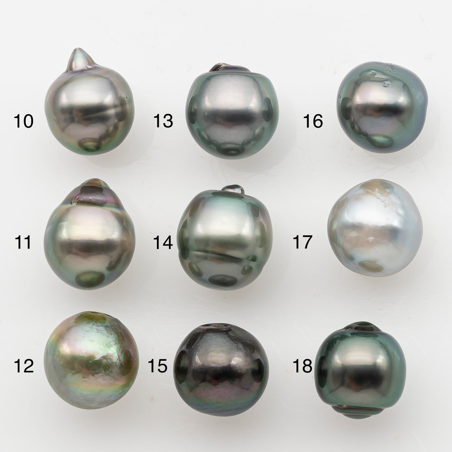 10-11mm Tahitian Pearl, Loose Undrilled with High Luster and Minor Blemishes for Jewelry Making, SKU # 3066TH