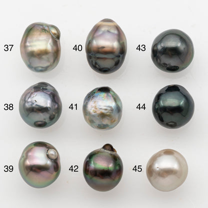 10-11mm Tahitian Pearl, Loose Undrilled with High Luster and Minor Blemishes for Jewelry Making, SKU # 3066TH