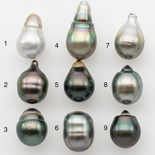 10-11mm Tahitian Pearl, Loose Undrilled with High Luster and Minor Blemishes for Jewelry Making, SKU # 3067TH