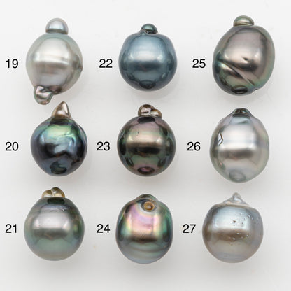 10-11mm Tahitian Pearl, Loose Undrilled with High Luster and Minor Blemishes for Jewelry Making, SKU # 3067TH