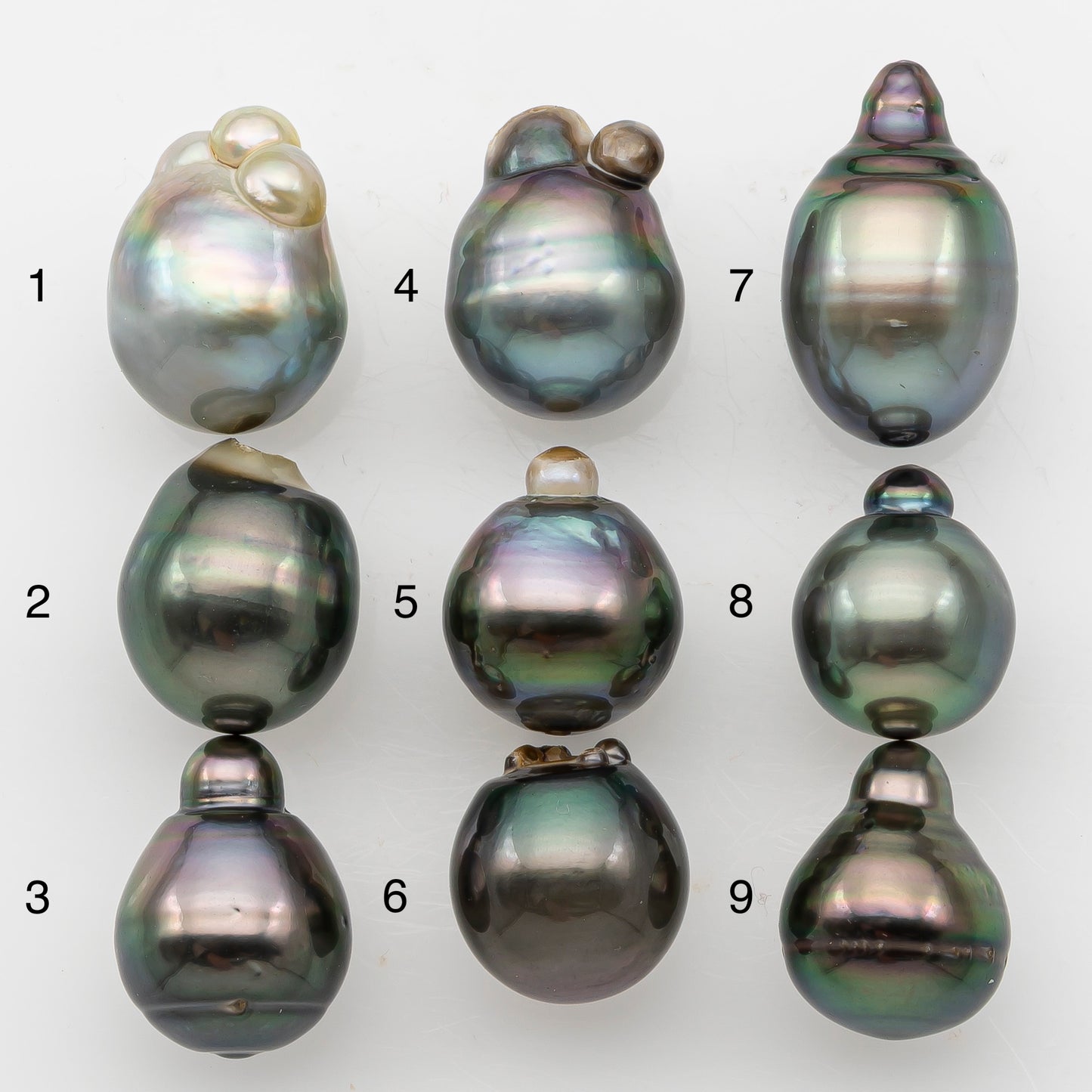 11-12mm Tahitian Pearl, Loose Undrilled with High Luster and Minor Blemishes for Jewelry Making, SKU # 3069TH