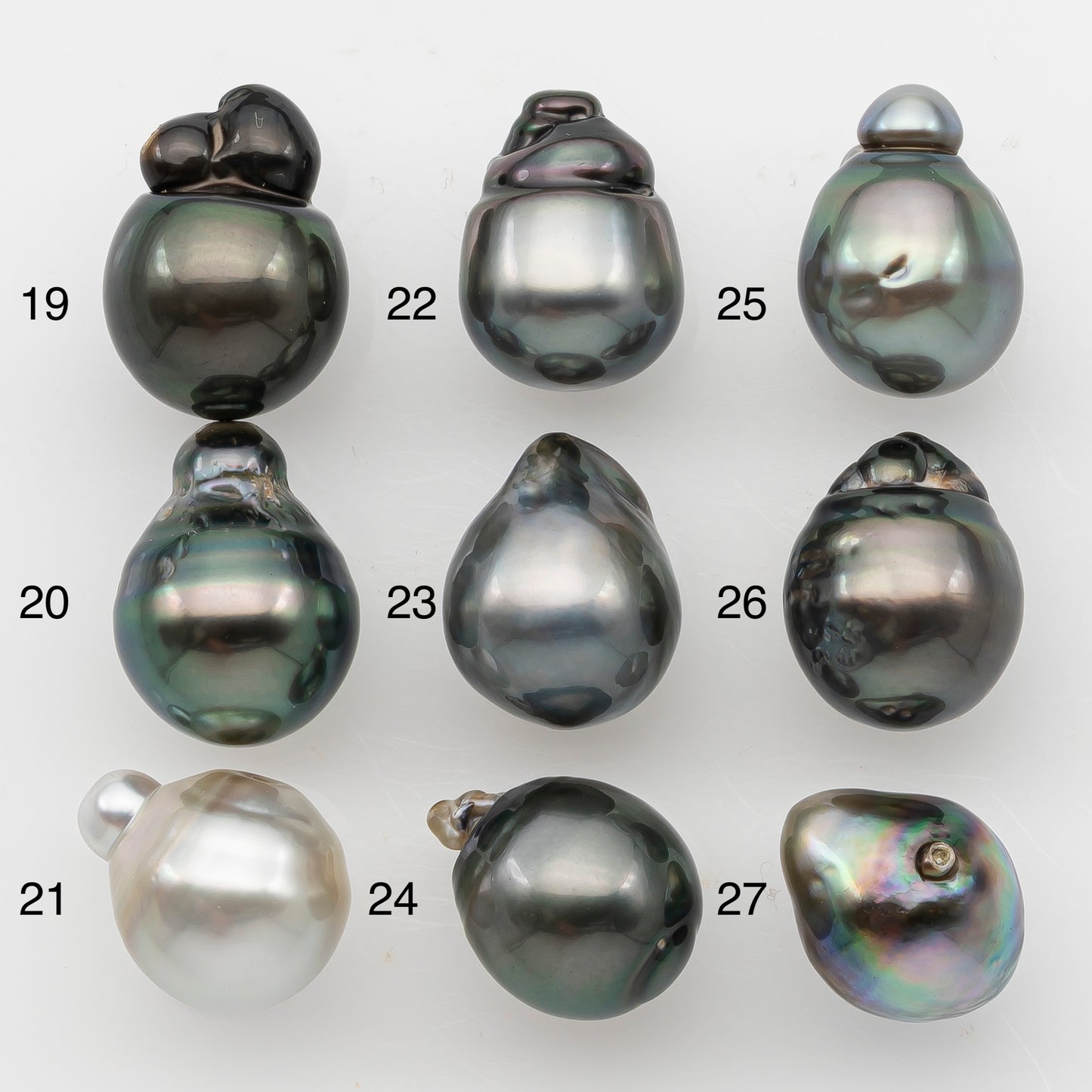 11-12mm Tahitian Pearl, Loose Undrilled with High Luster and Minor Blemishes for Jewelry Making, SKU # 3069TH