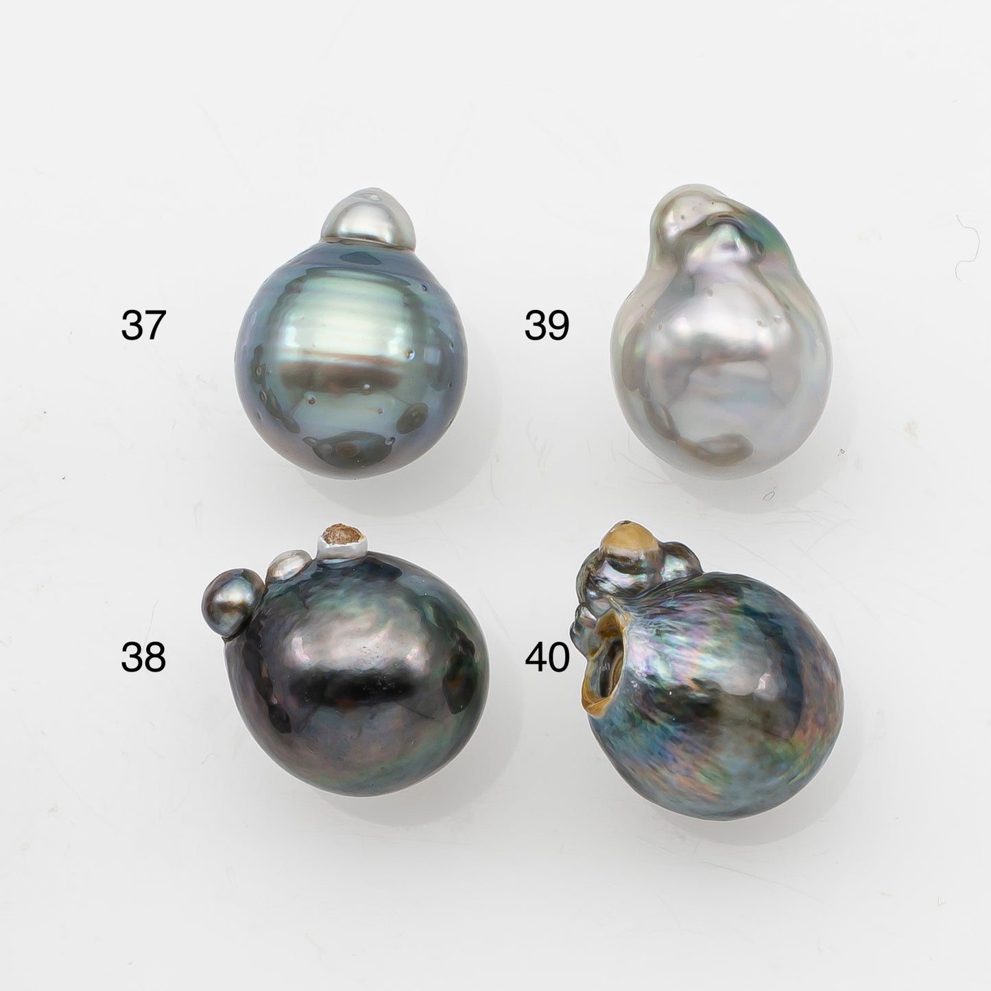 11-12mm Tahitian Pearl, Loose Undrilled with High Luster and Minor Blemishes for Jewelry Making, SKU # 3069TH