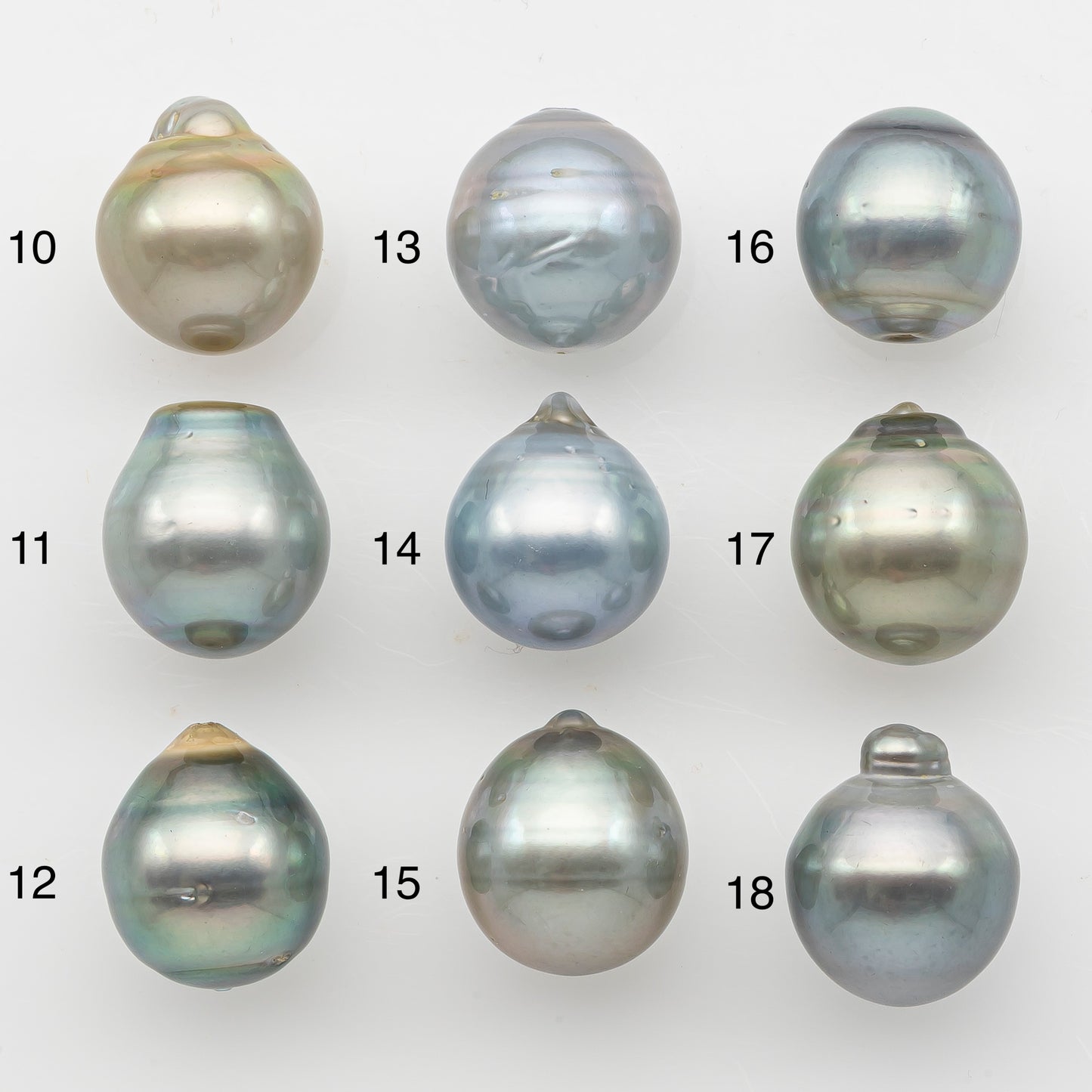 12-13mm Tahitian Pearl, Loose Undrilled with High Luster and Minor Blemishes for Jewelry Making, SKU # 3070TH