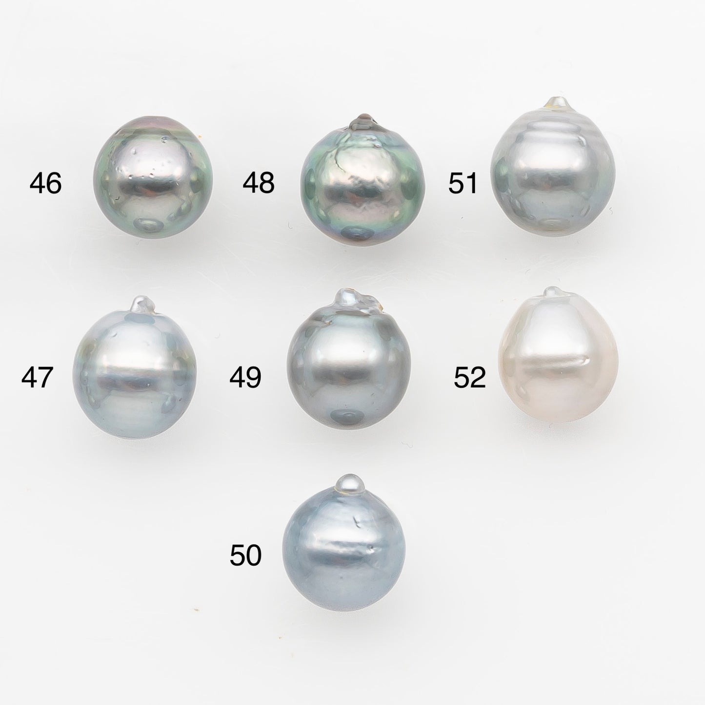 11-12mm Tahitian Pearl, Loose Undrilled with High Luster and Blemishes for Jewelry Making, SKU # 2960TH