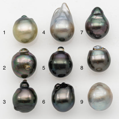 12-13mm Tahitian Pearl, Loose Undrilled with High Luster and Minor Blemishes for Jewelry Making, SKU # 3073TH