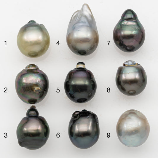 12-13mm Tahitian Pearl, Loose Undrilled with High Luster and Minor Blemishes for Jewelry Making, SKU # 3073TH