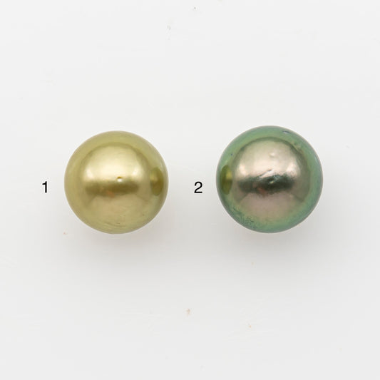 13mm Tahitian Pearl, Loose Undrilled with High Luster for Jewelry Making, SKU # 3077TH