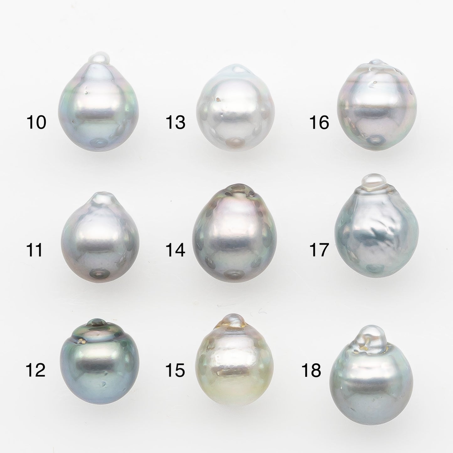11-12mm Tahitian Pearl, Loose Undrilled with High Luster and Blemishes for Jewelry Making, SKU # 2961TH