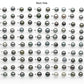 8-9mm Matching Pair Round Tahitian Pearl Loose Undrilled with Minor Blemish and High Luster, For Making Earring, SKU # 2214TH