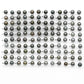 9-10mm Matching Pair Round Tahitian Pearl Loose Undrilled with Minor Blemish, For Making Earring, SKU # 2217TH