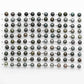 9-10mm Matching Pair Round Tahitian Pearl Loose Undrilled with Minor Blemish and High Luster, For Making Earring, SKU # 2218TH