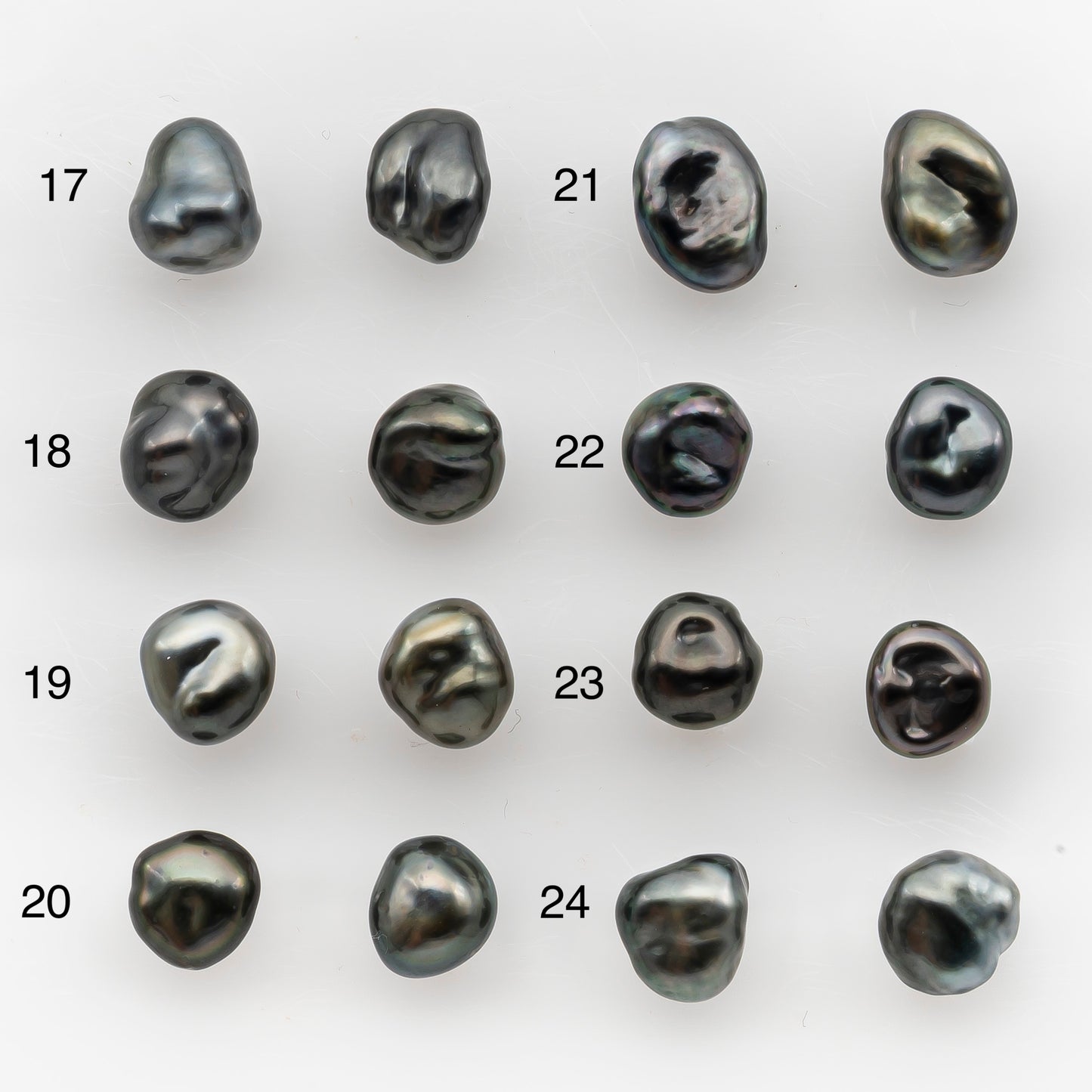 7x10mm Tahitian Keshi Pearl Pairs, Matched Loose Undrilled for Making Earring, High Luster for Jewelry Making Supplies, SKU # 2944TH