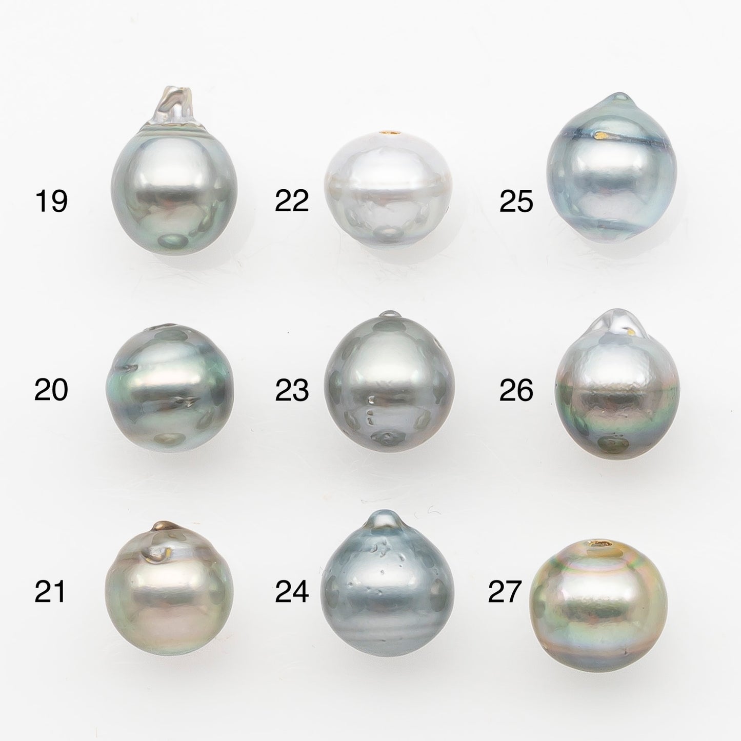 11-12mm Tahitian Pearl, Loose Undrilled with High Luster and Blemishes for Jewelry Making, SKU # 2962TH