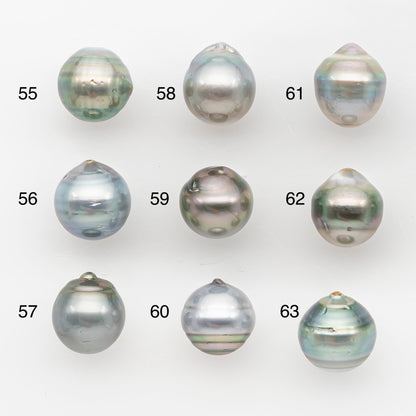 11-12mm Tahitian Pearl, Loose Undrilled with High Luster and Blemishes for Jewelry Making, SKU # 2962TH